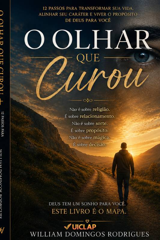 Capa do livro O Olhar que Curou, de William Domingos Rodrigues